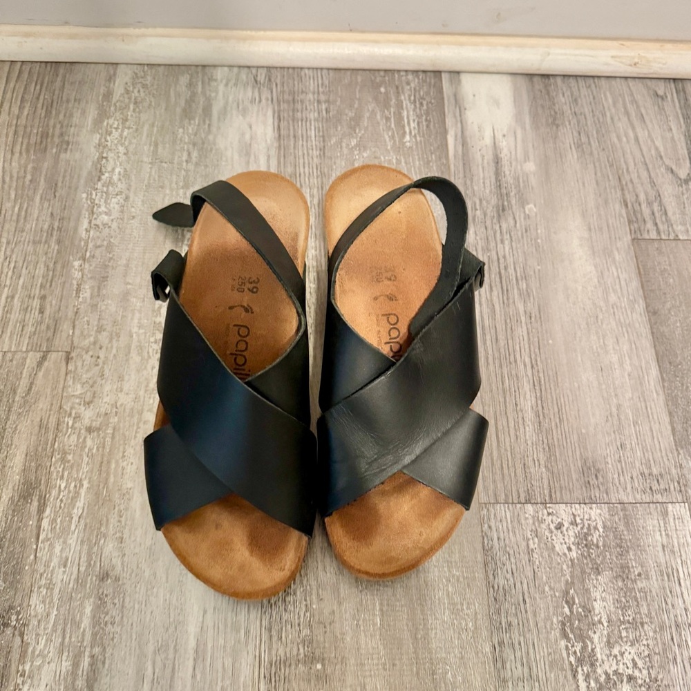 Birkenstock Papillio Women's Black Wedge Sandals